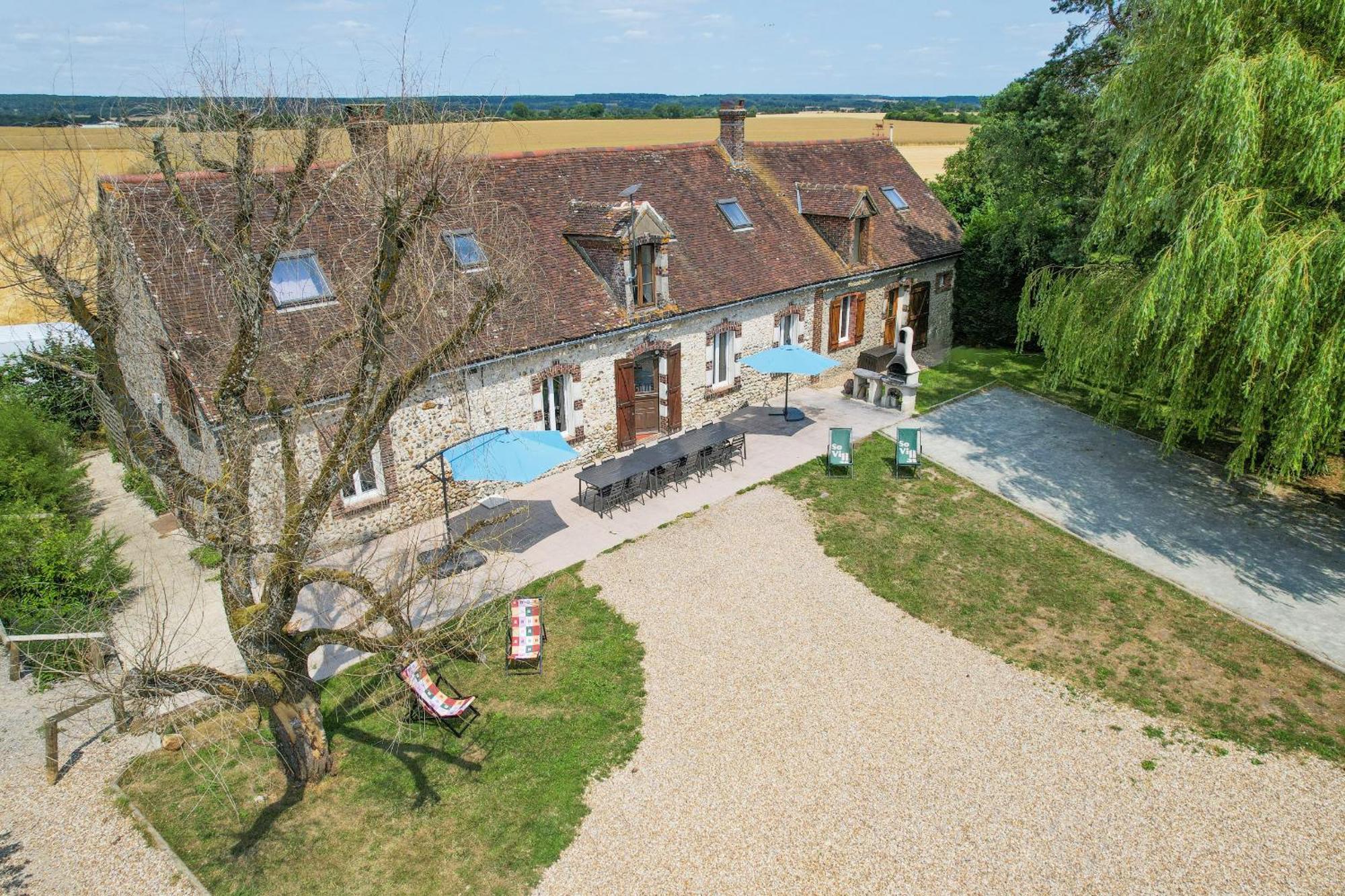 Crazy Villa Champs Corons 61 - Interior Heated Pool - 2H From Paris - 30P Les Menus Esterno foto