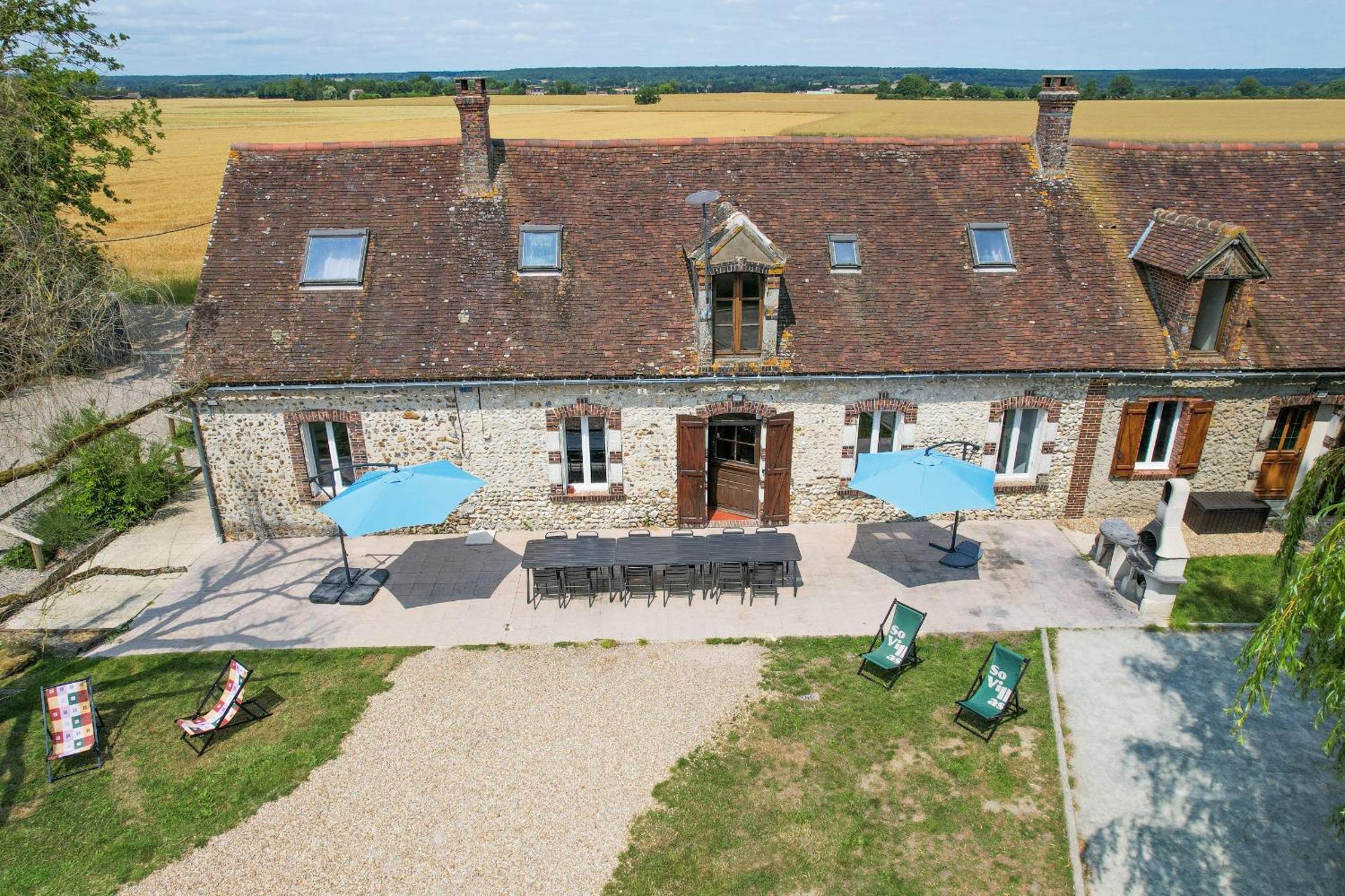 Crazy Villa Champs Corons 61 - Interior Heated Pool - 2H From Paris - 30P Les Menus Esterno foto