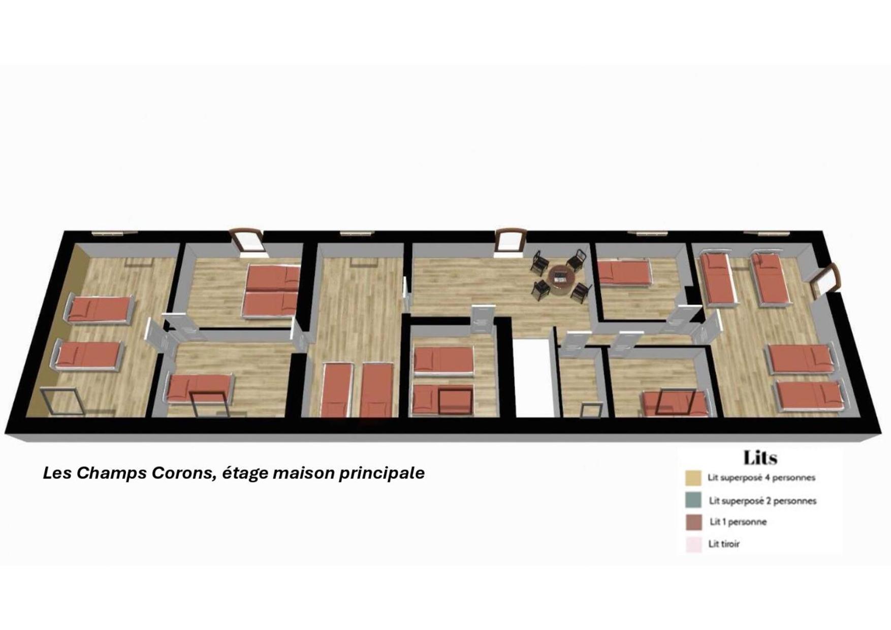 Crazy Villa Champs Corons 61 - Interior Heated Pool - 2H From Paris - 30P Les Menus Esterno foto