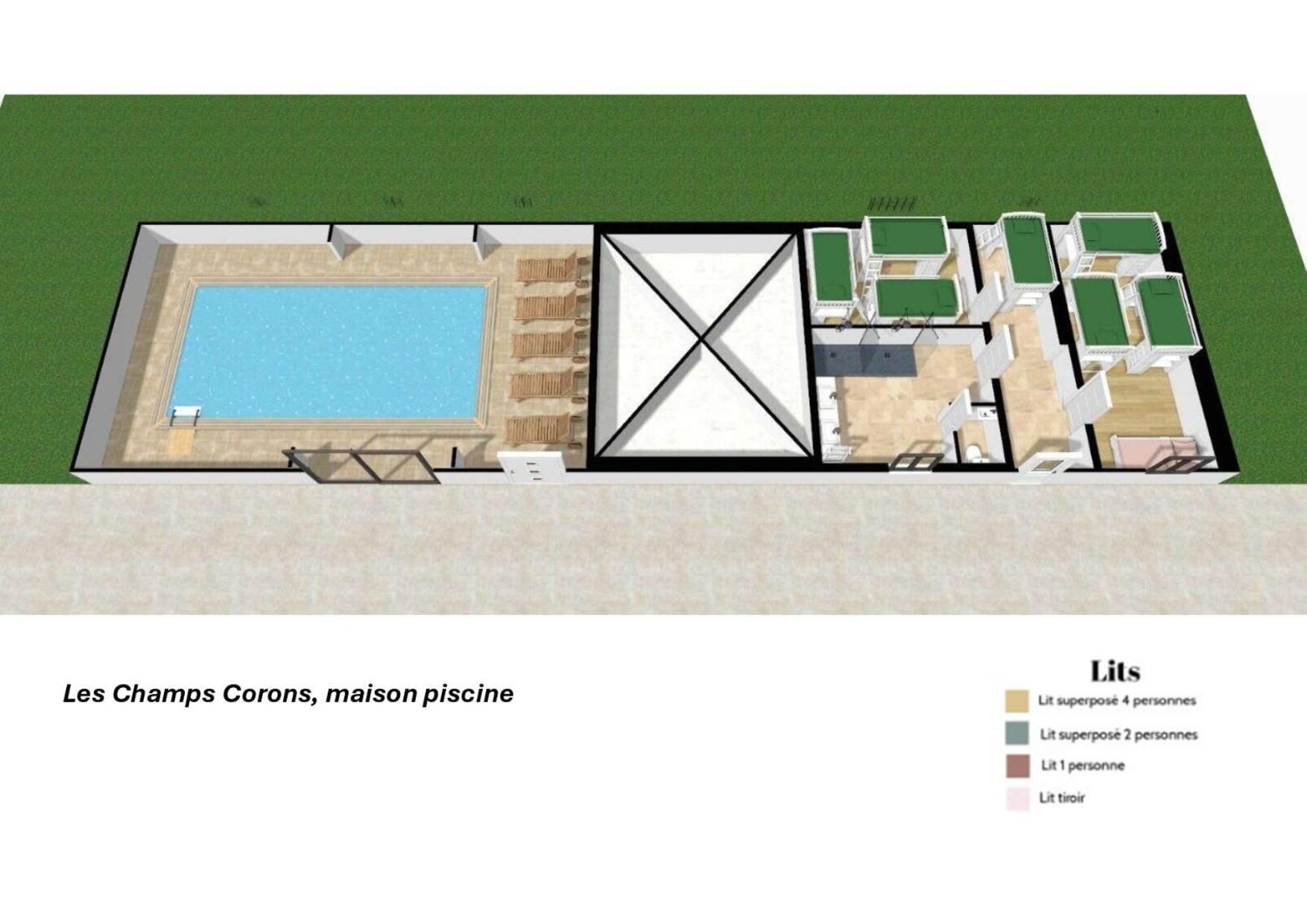 Crazy Villa Champs Corons 61 - Interior Heated Pool - 2H From Paris - 30P Les Menus Esterno foto